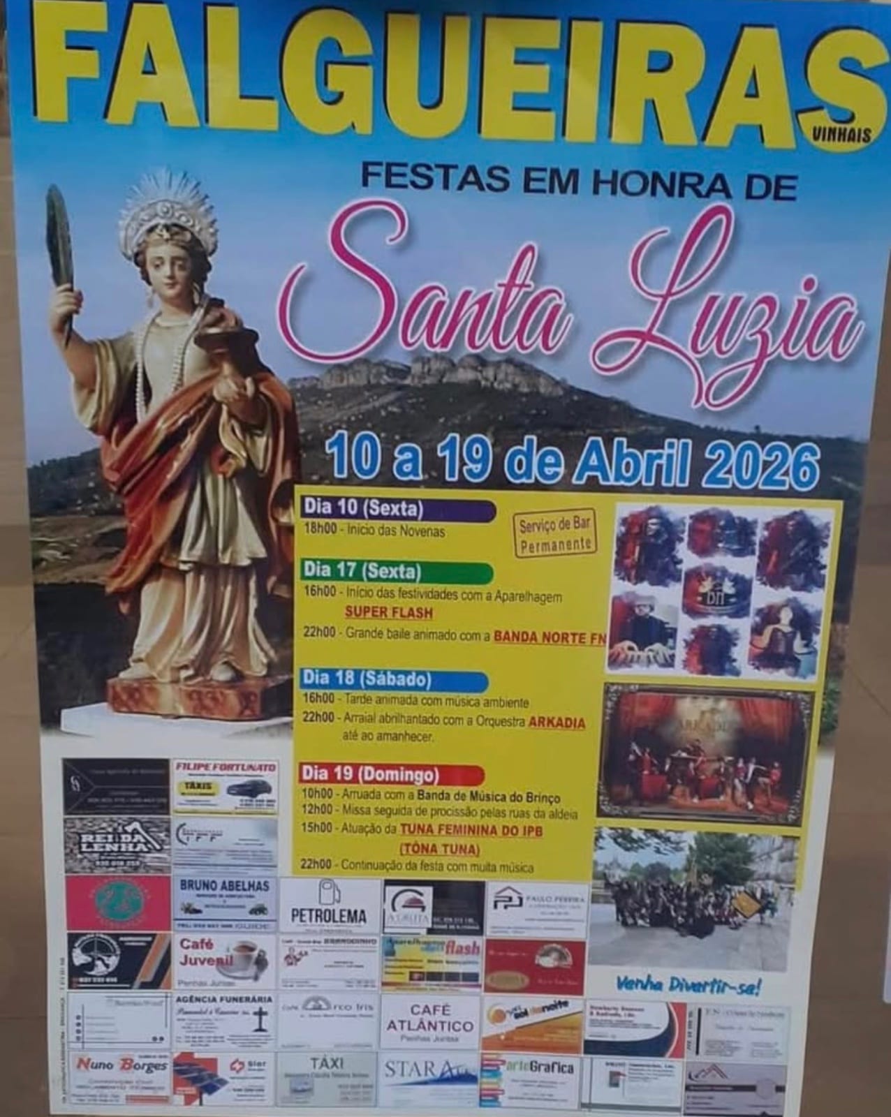 Cartaz de Festa de Santa Luzia