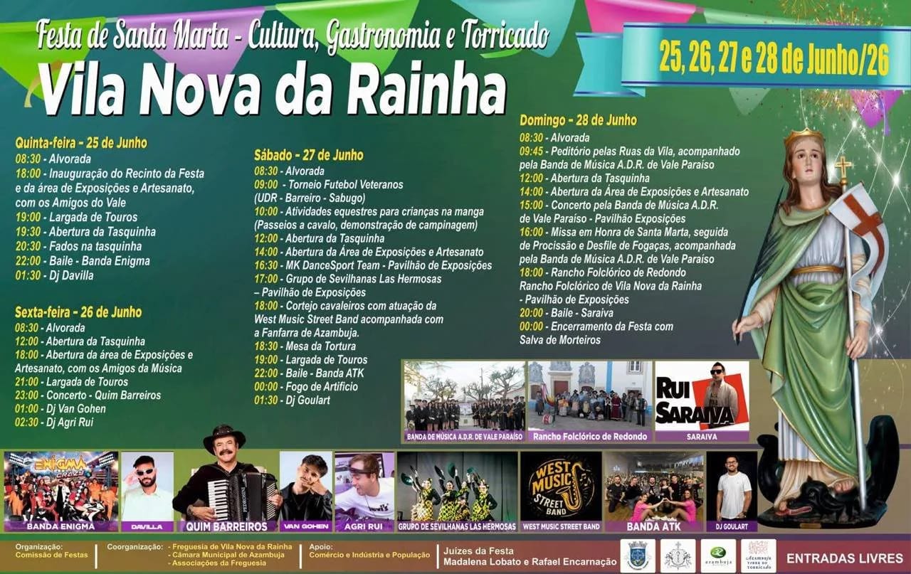 Cartaz de Festa de Santa Marta