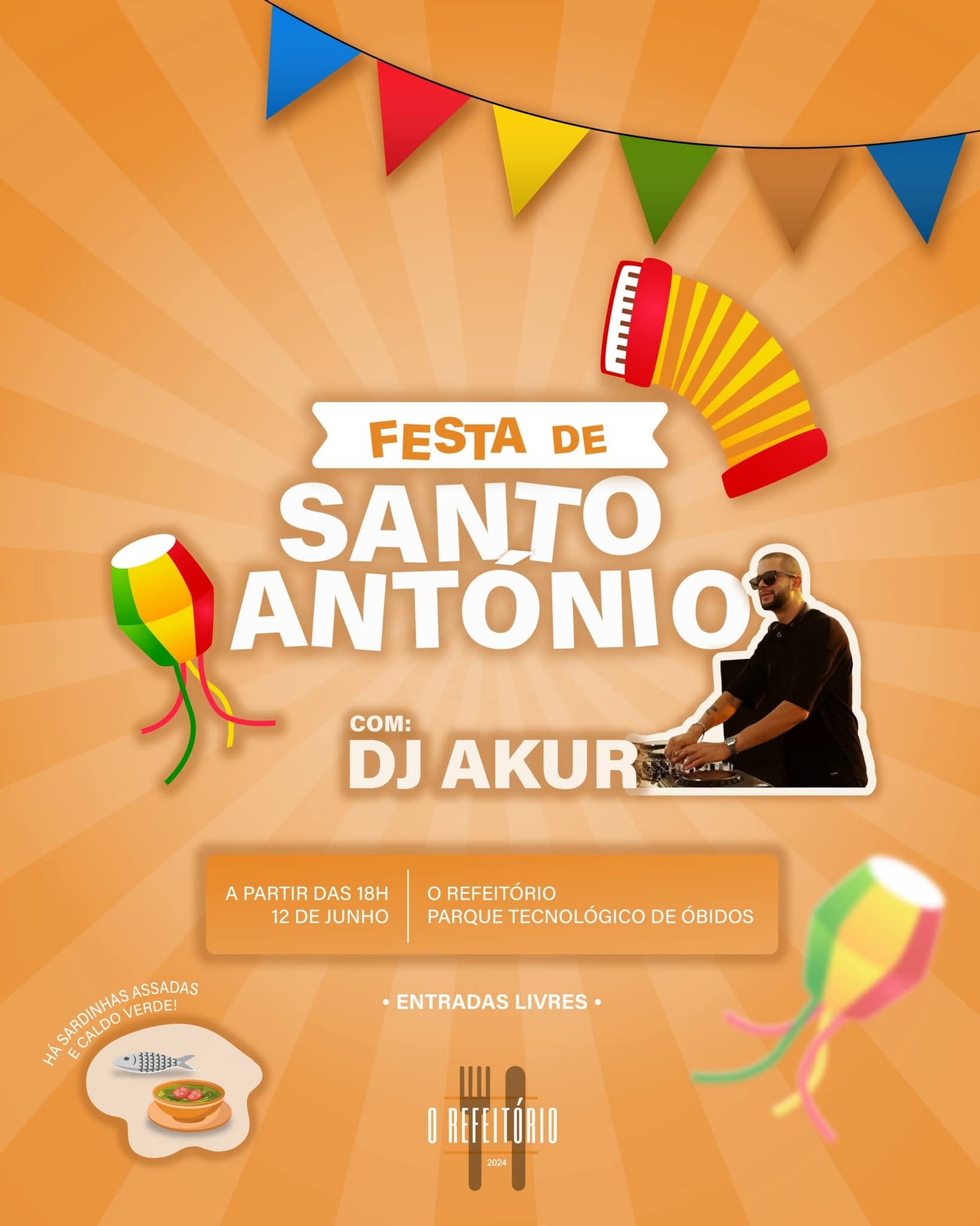 Cartaz de Festa de Santo António