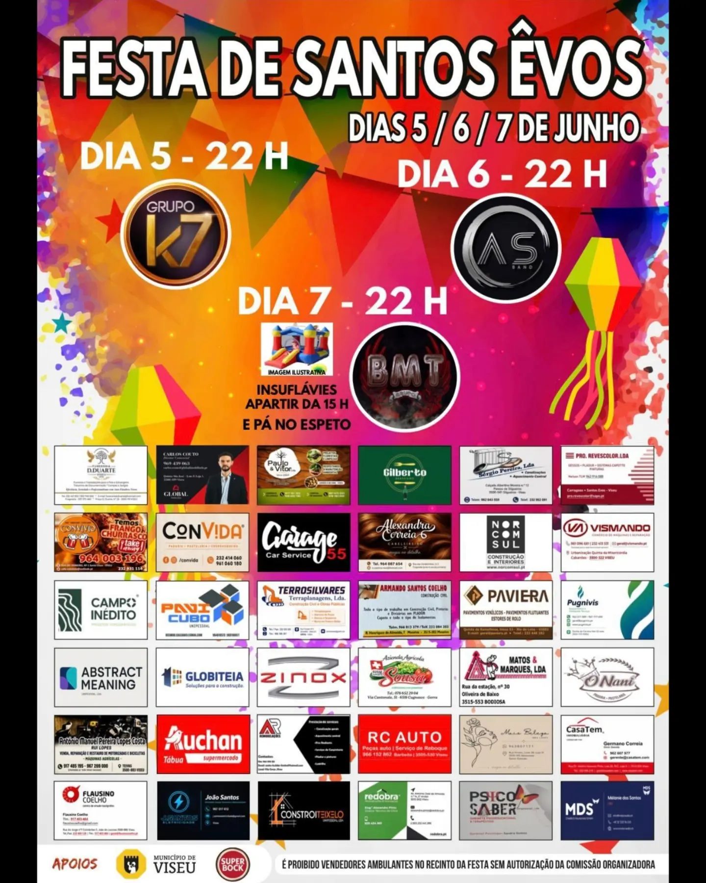 Cartaz de Festa de Santos Êvos