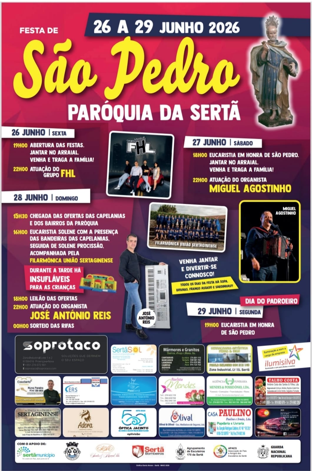 Cartaz de Festa de São Pedro
