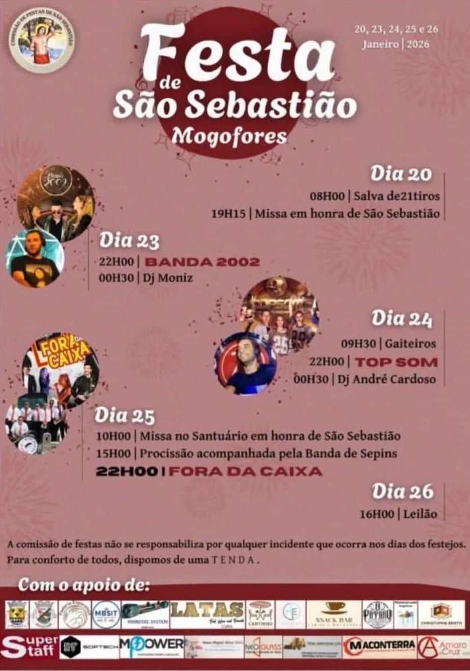 Cartaz de Festa de São Sebastião