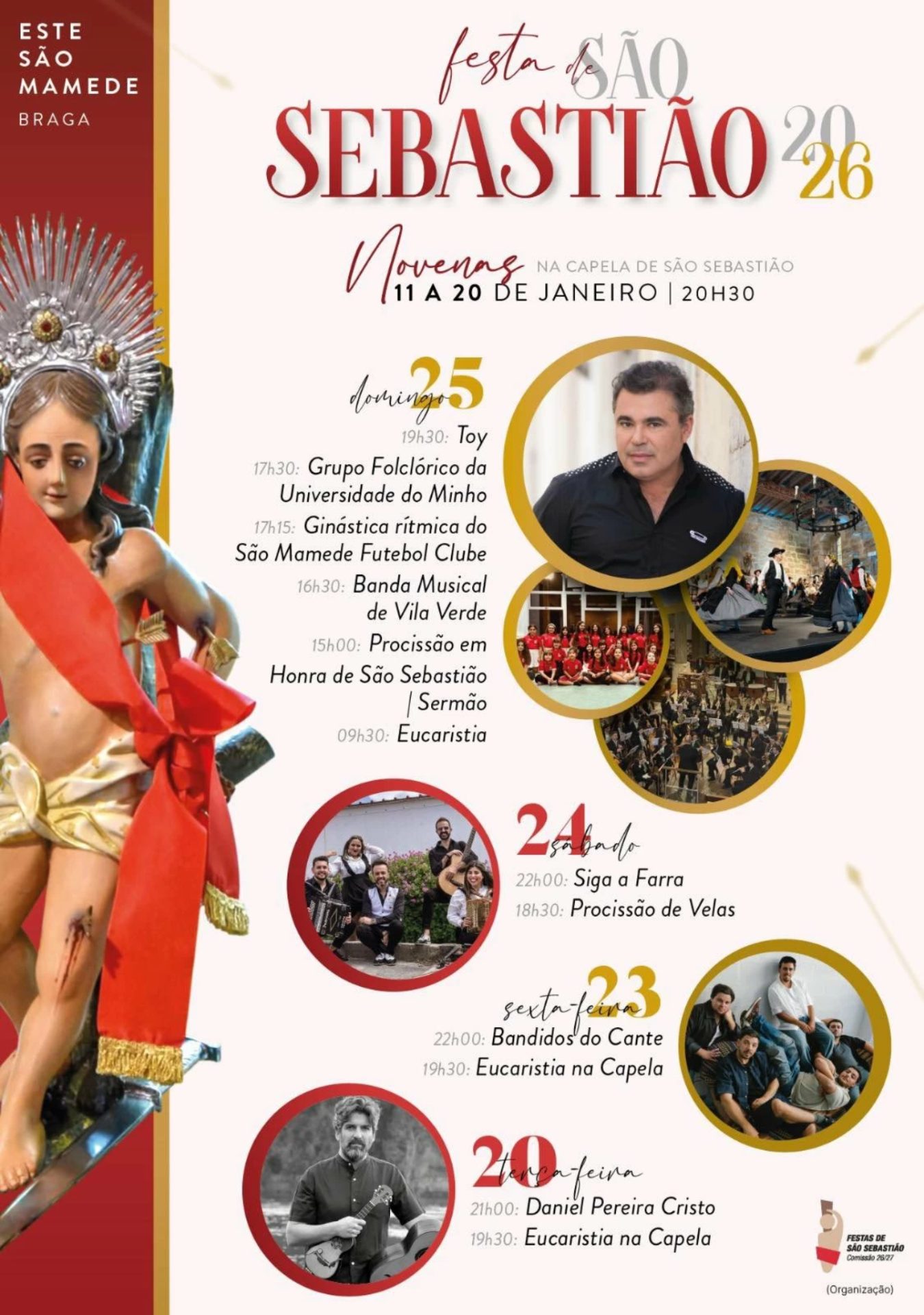 Cartaz de Festa de São Sebastião 2026