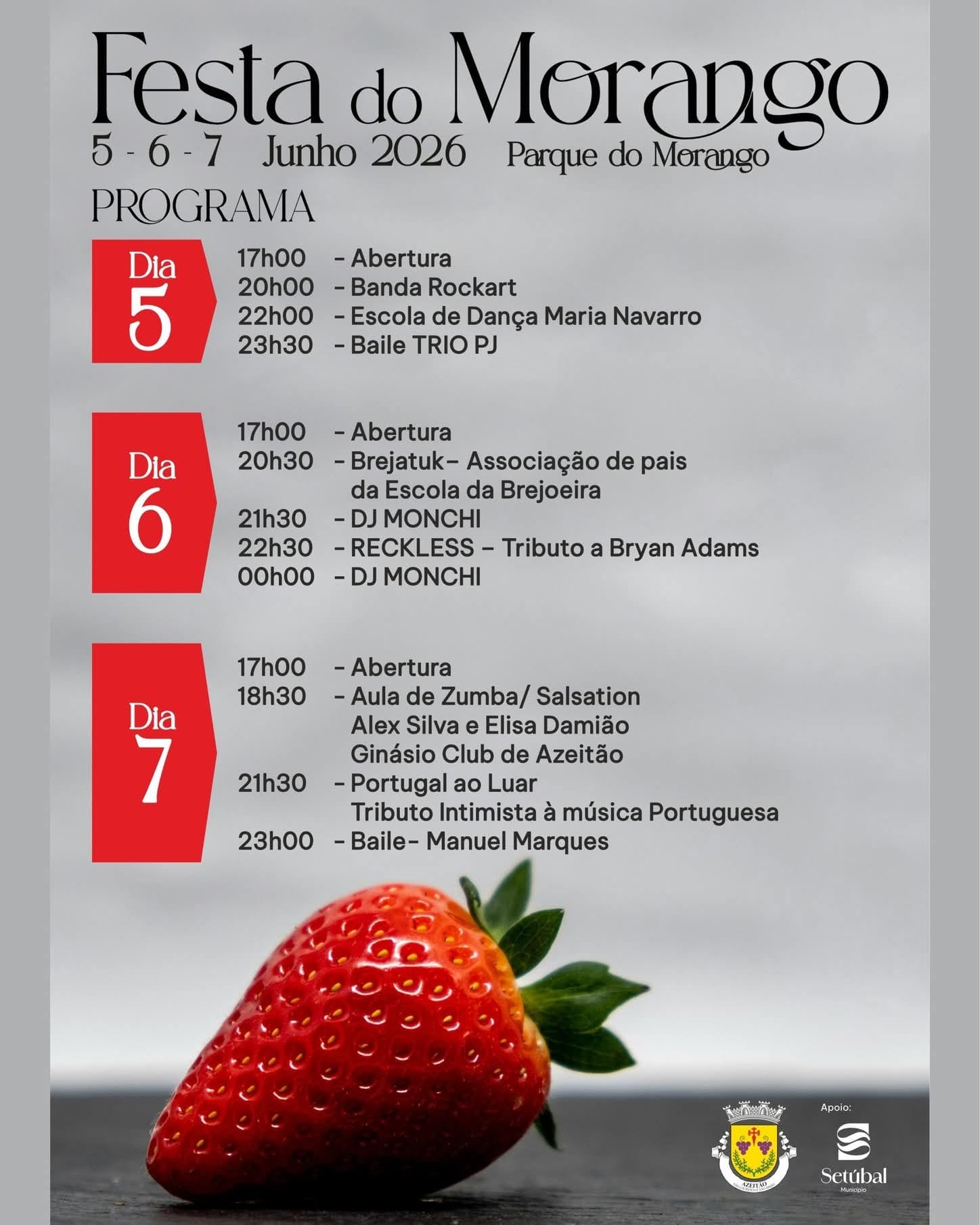 Cartaz de Festa do Morango