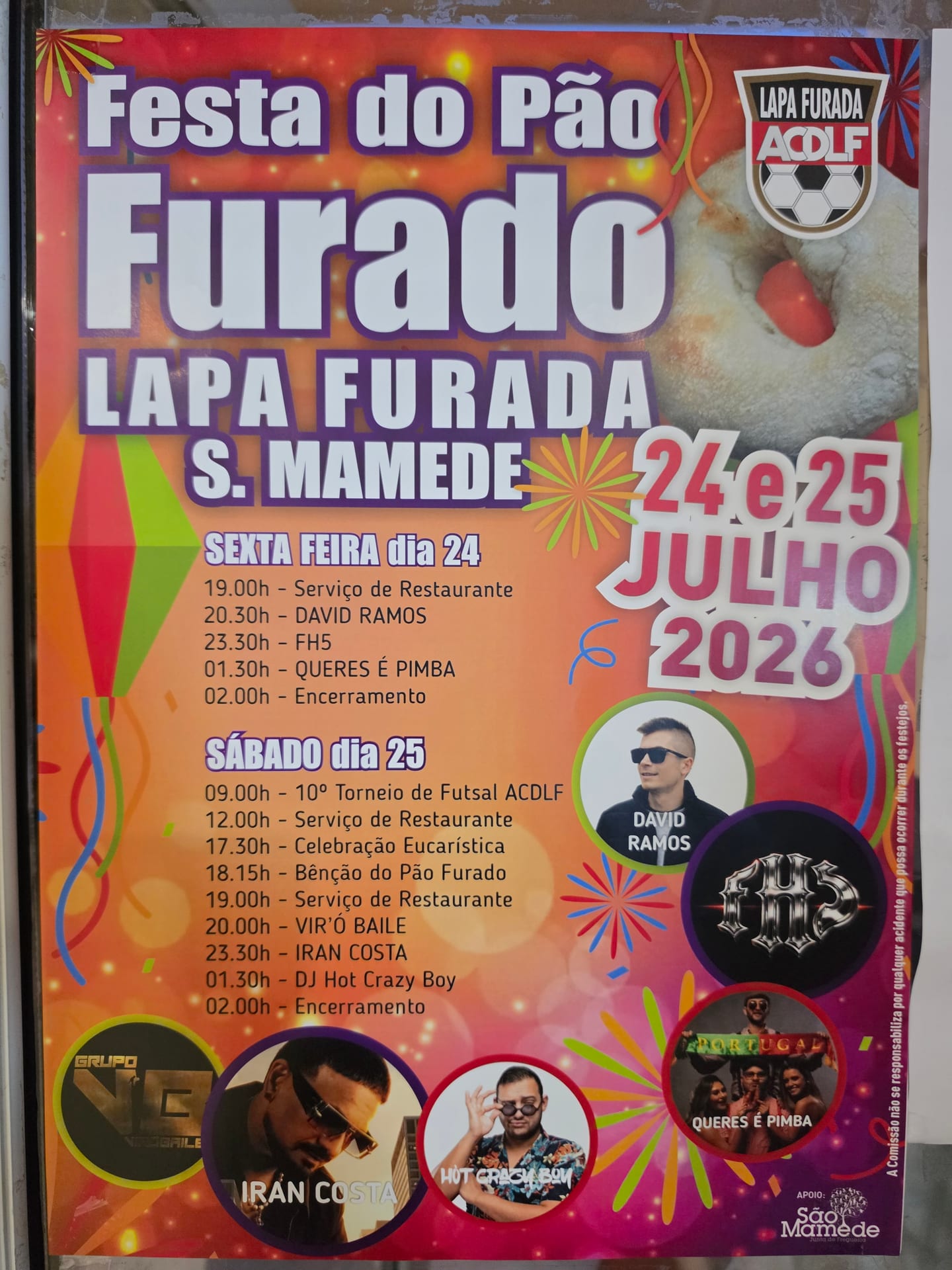Cartaz de Festa do Pão Furado