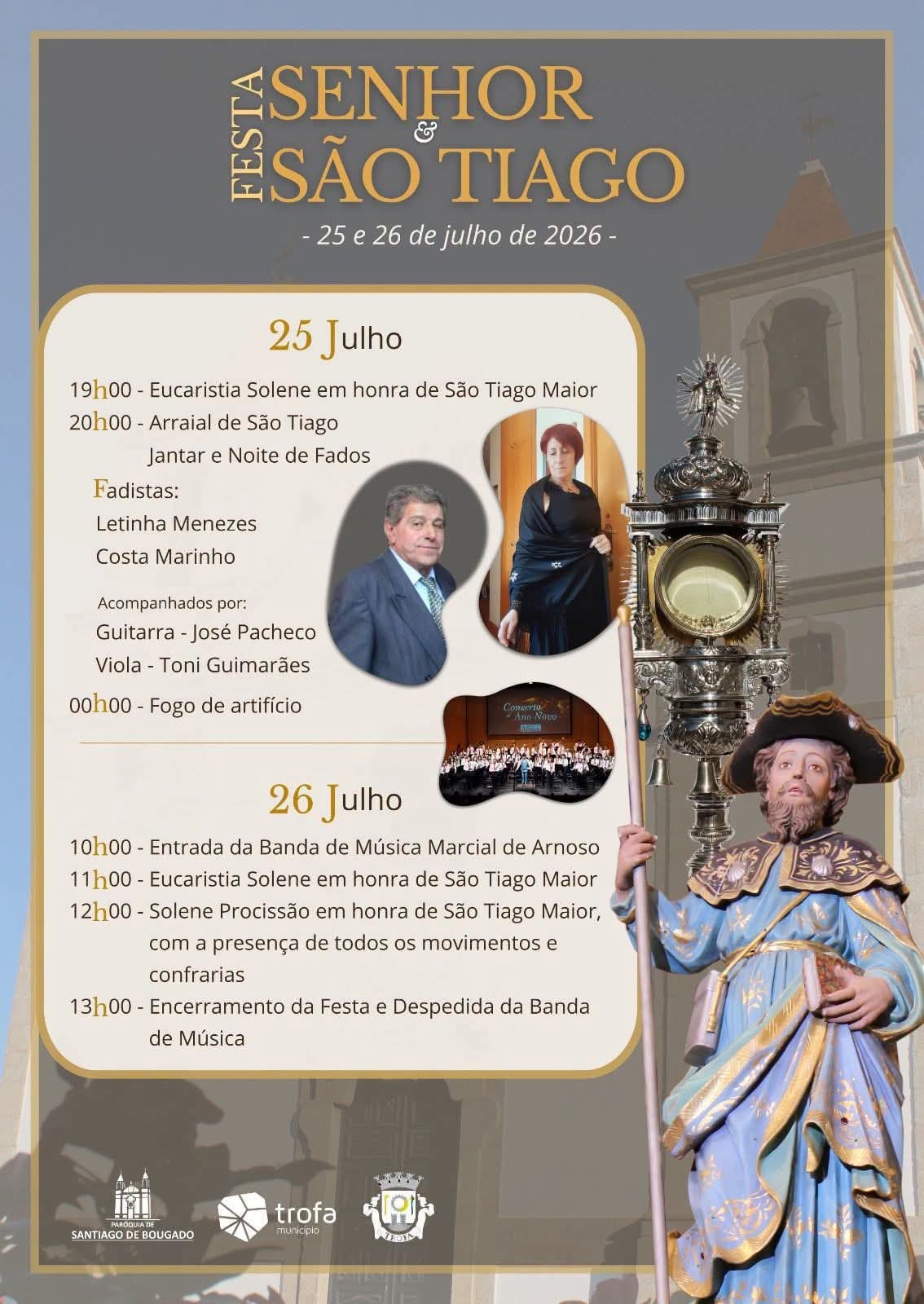 Cartaz de Festa do Senhor e São Tiago