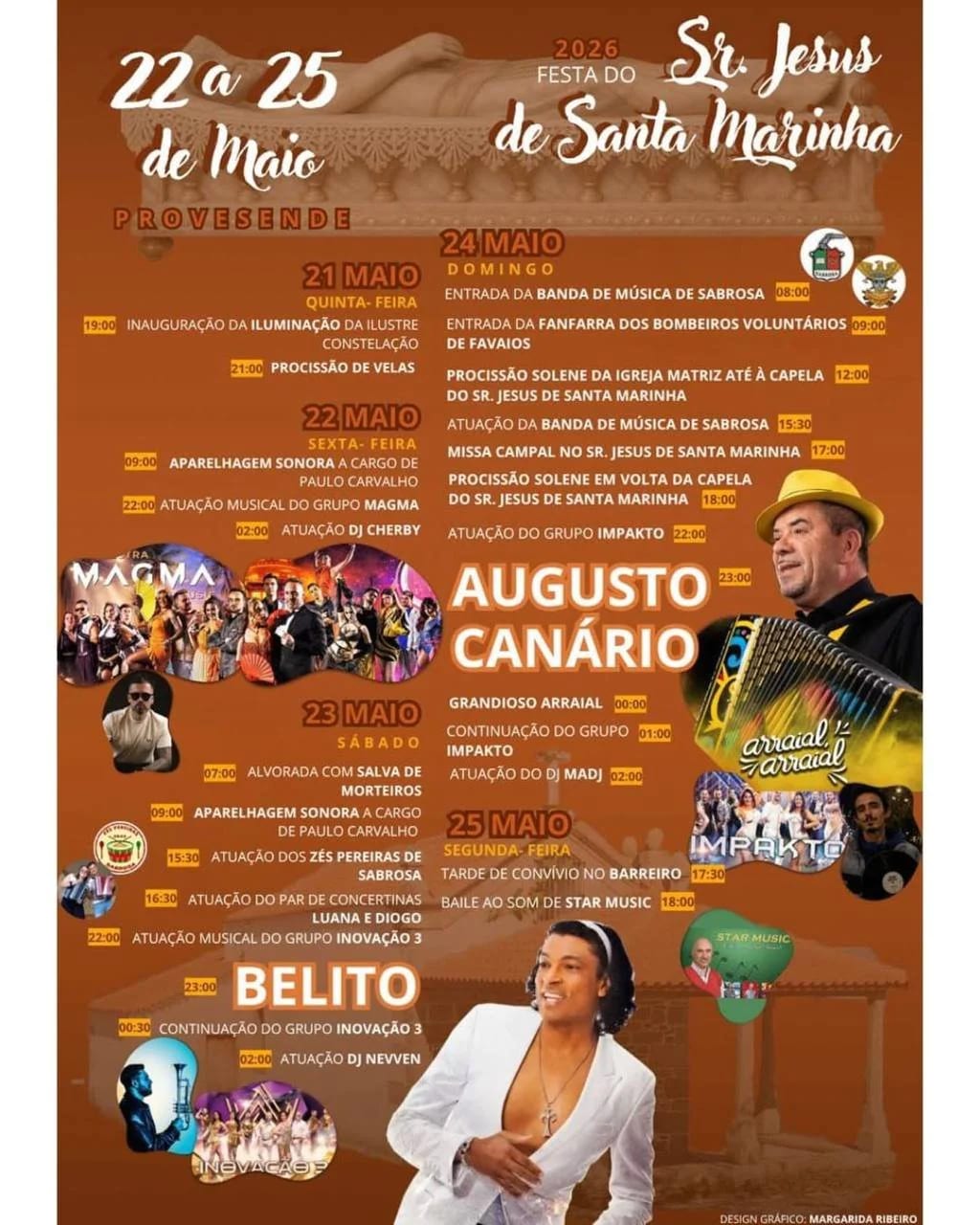 Cartaz de Festa do Sr. Jesus de Santa Marinha