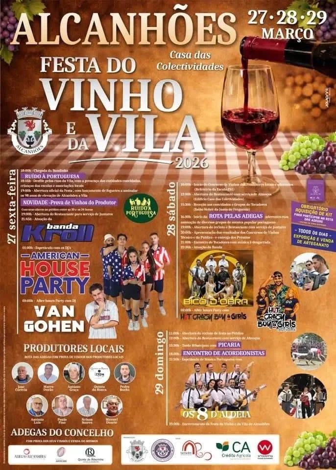 Cartaz de Festa do Vinho e da Vila