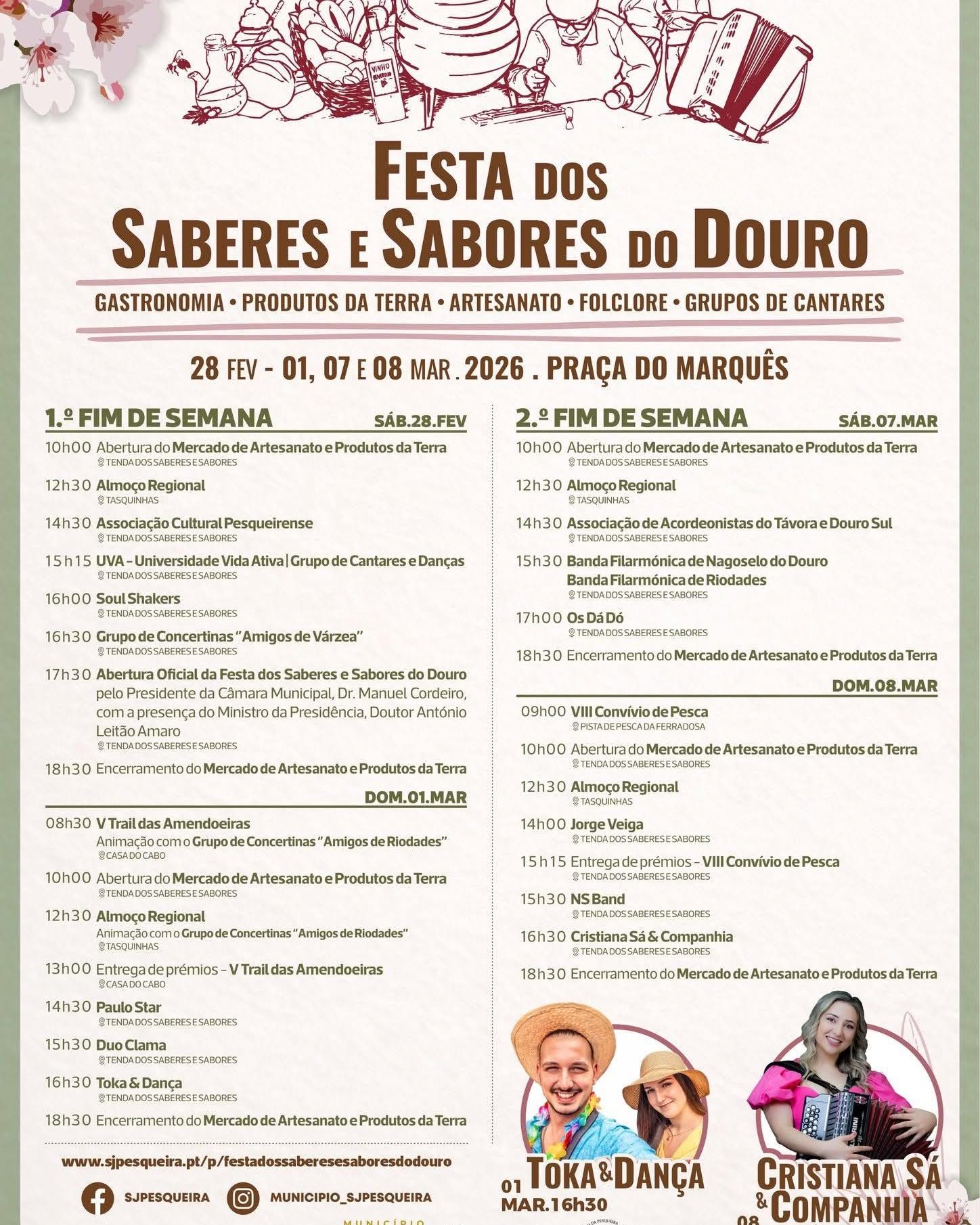 Cartaz de Festa dos Saberes e Sabores do Douro
