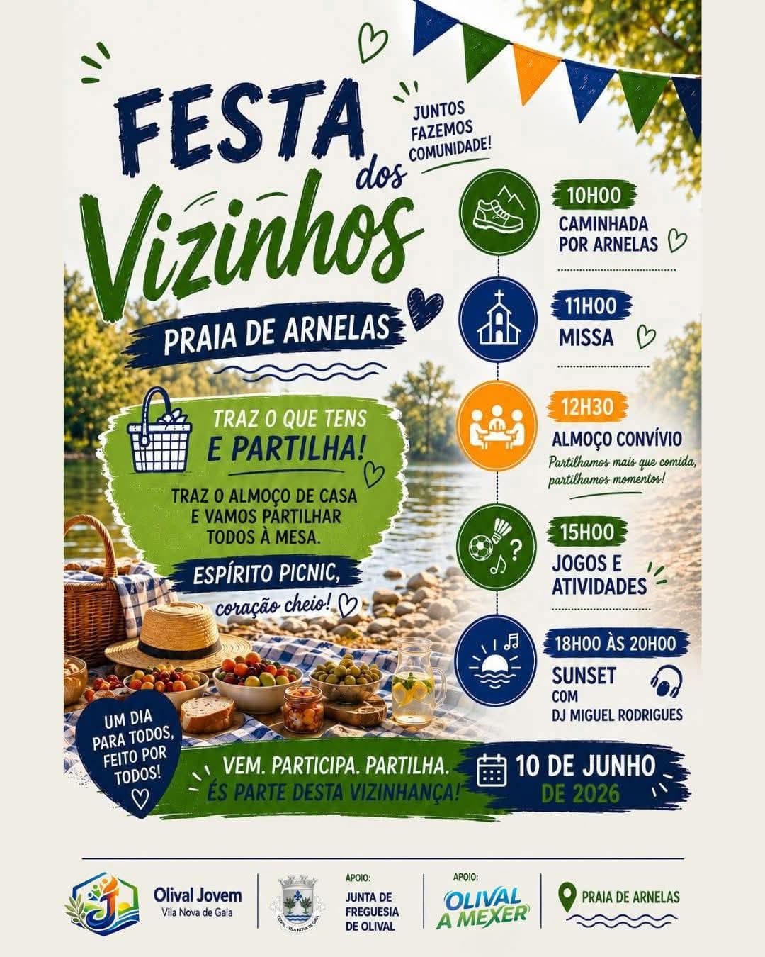 Cartaz de Festa dos Vizinhos