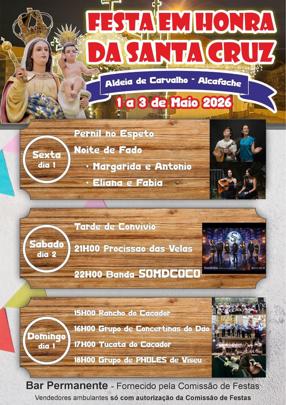 Cartaz de Festa em Honra da Santa Cruz