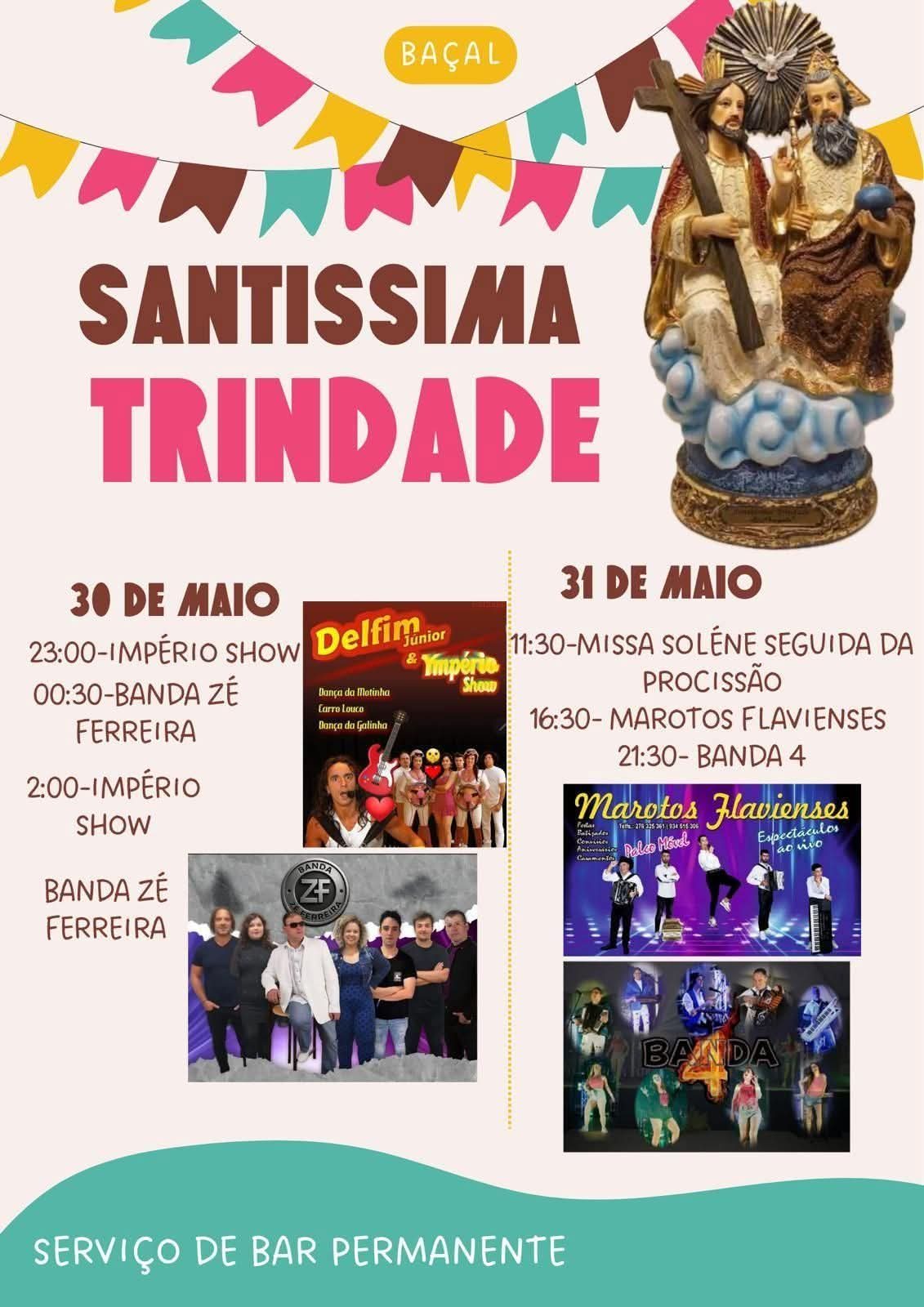 Cartaz de Festa em Honra da Santíssima Trindade