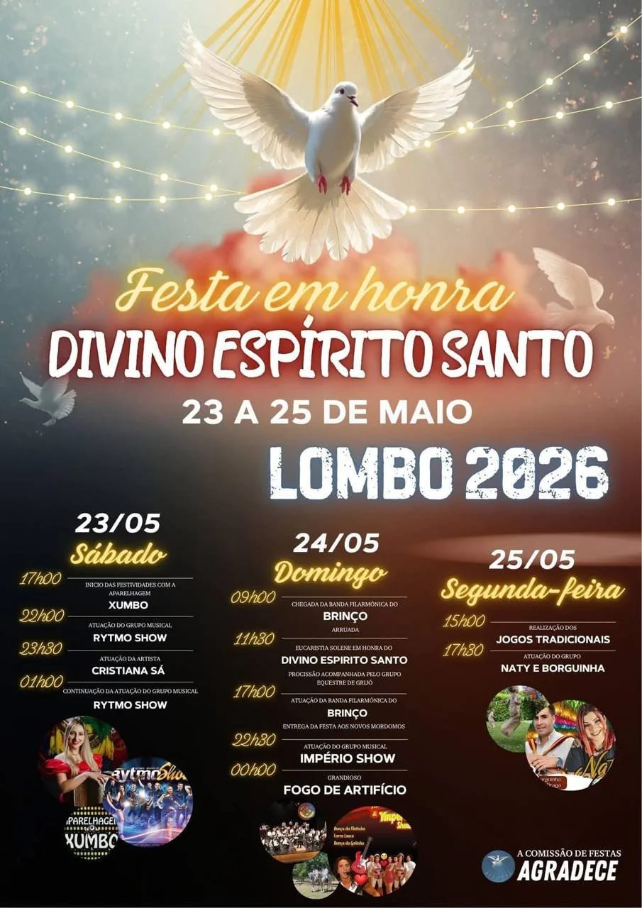 Cartaz de Festa em Honra de Divino Espírito Santo 