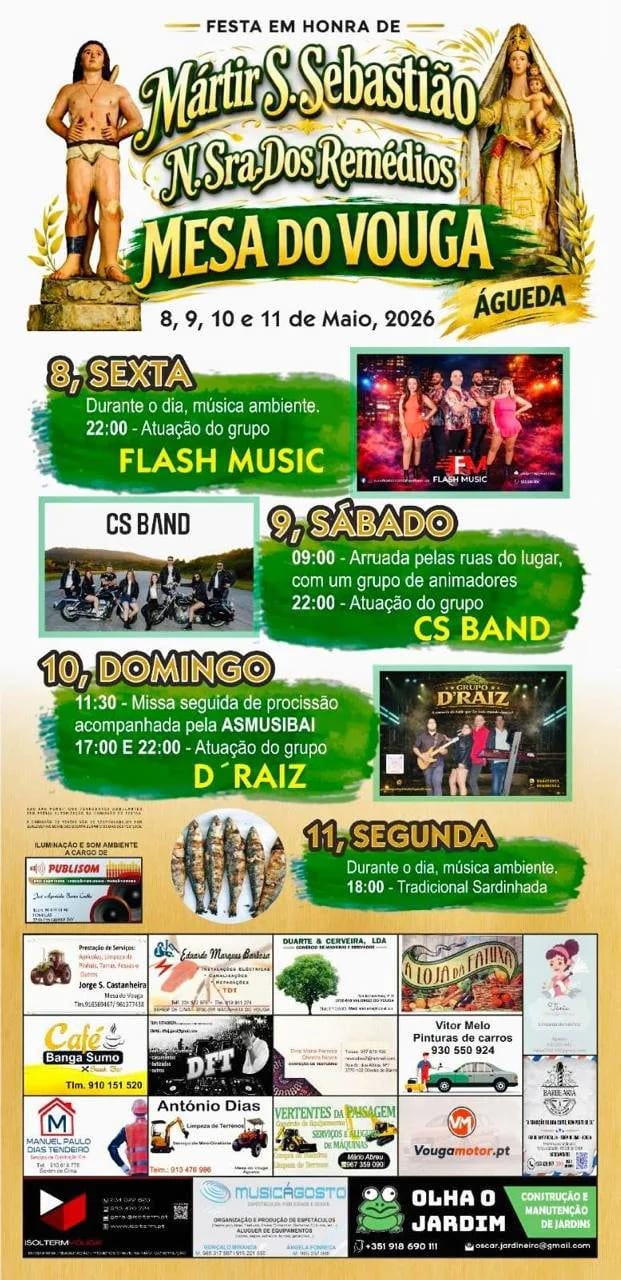 Cartaz de Festa em Honra de Mártir S. Sebastião e N.ª Sr.ª dos Remédios