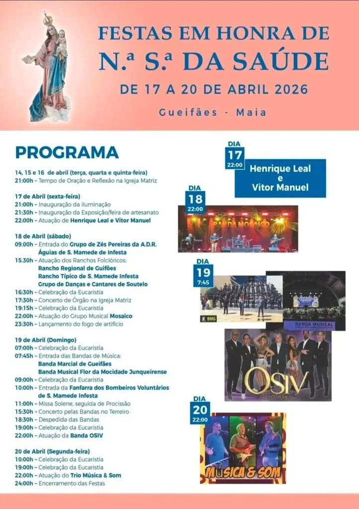 Cartaz de Festa em honra de N.ª S.ª da Saúde