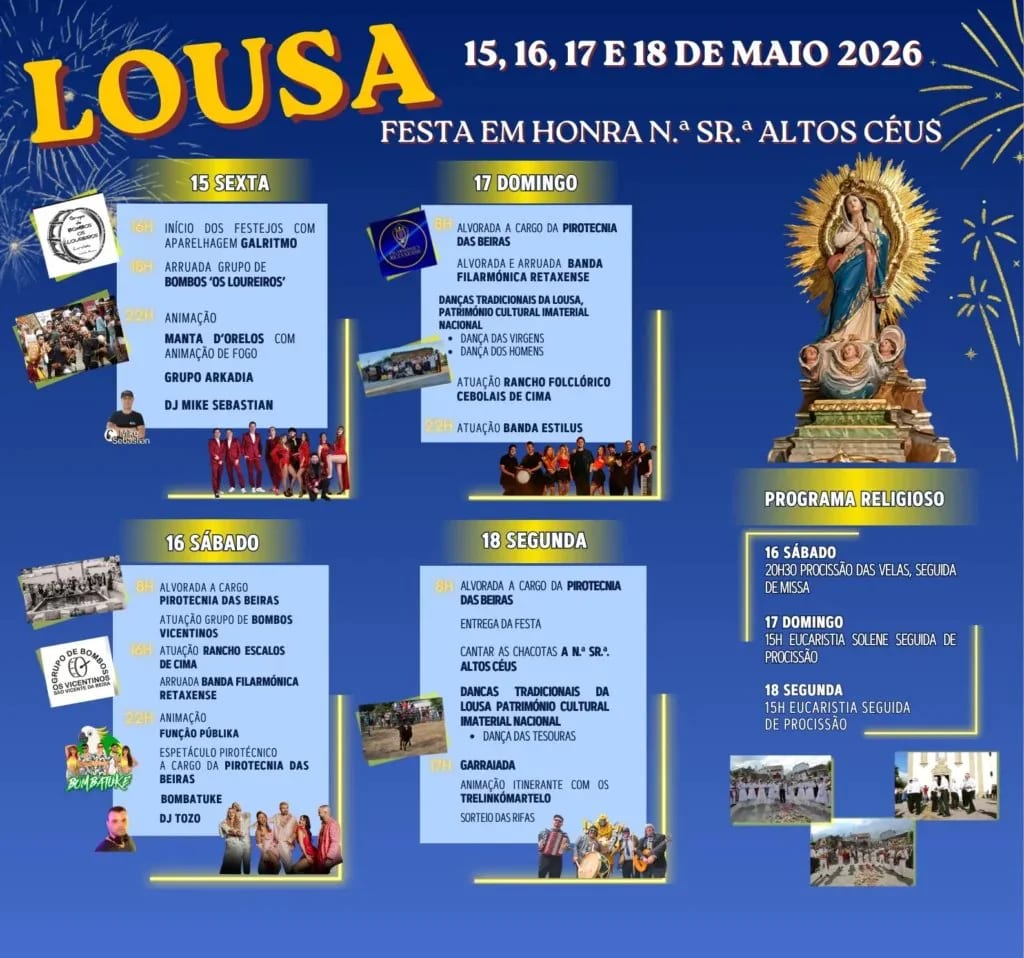 Cartaz de Festa em Honra de N.ª Sr.ª Altos Céus