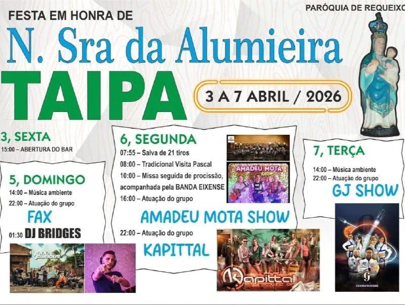 Cartaz de Festa em Honra de N.ª Sr.ª da Alumieira