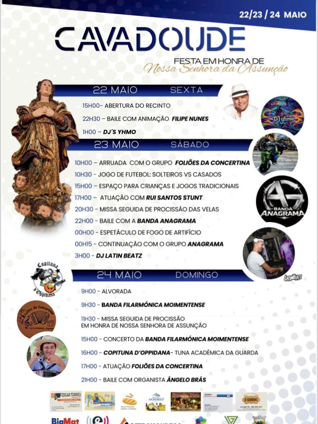 Cartaz de Festa em Honra de N.ª Sr.ª da Assunção