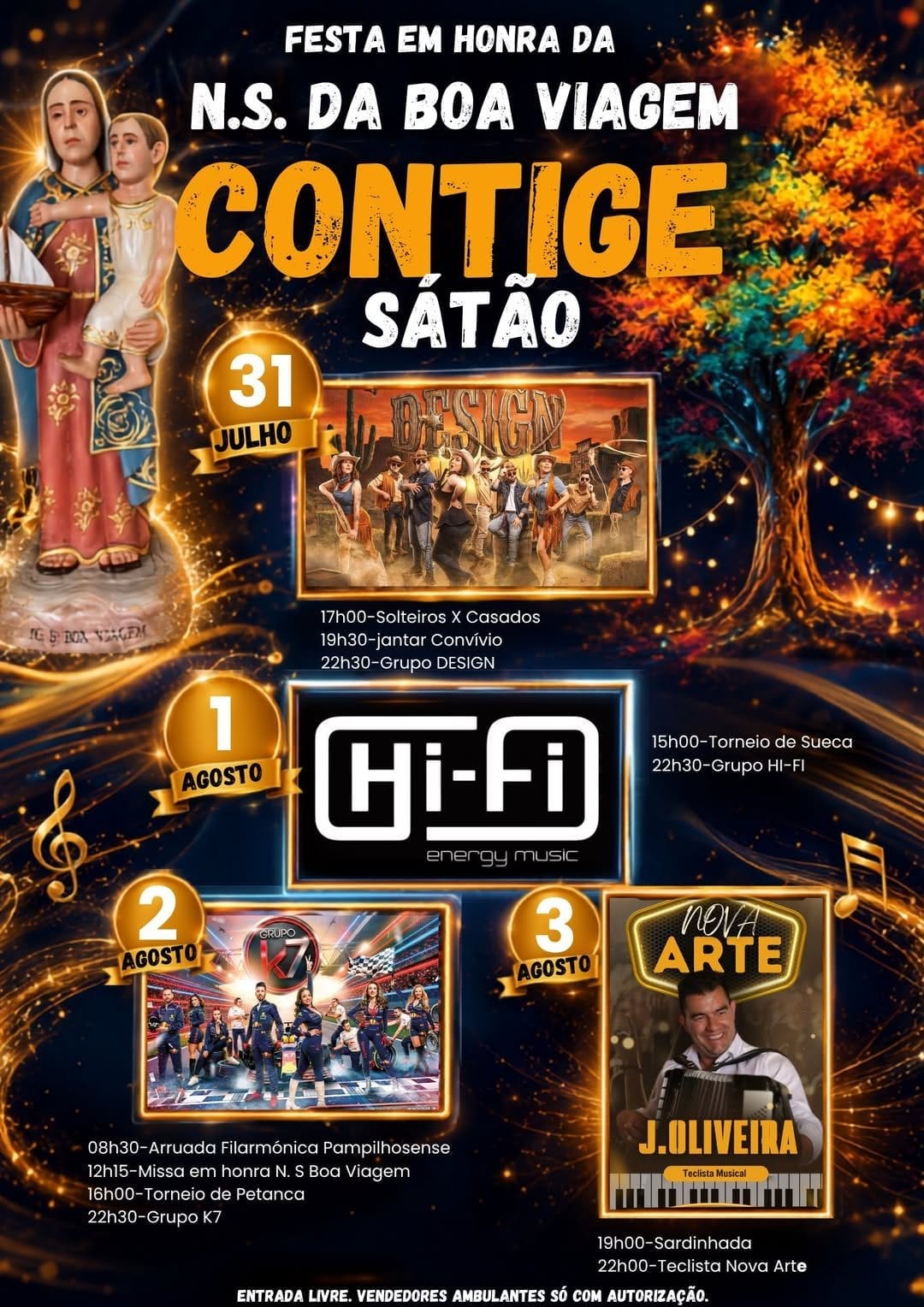 Cartaz de Festa em Honra de N.ª Sr.ª da Boa Viagem