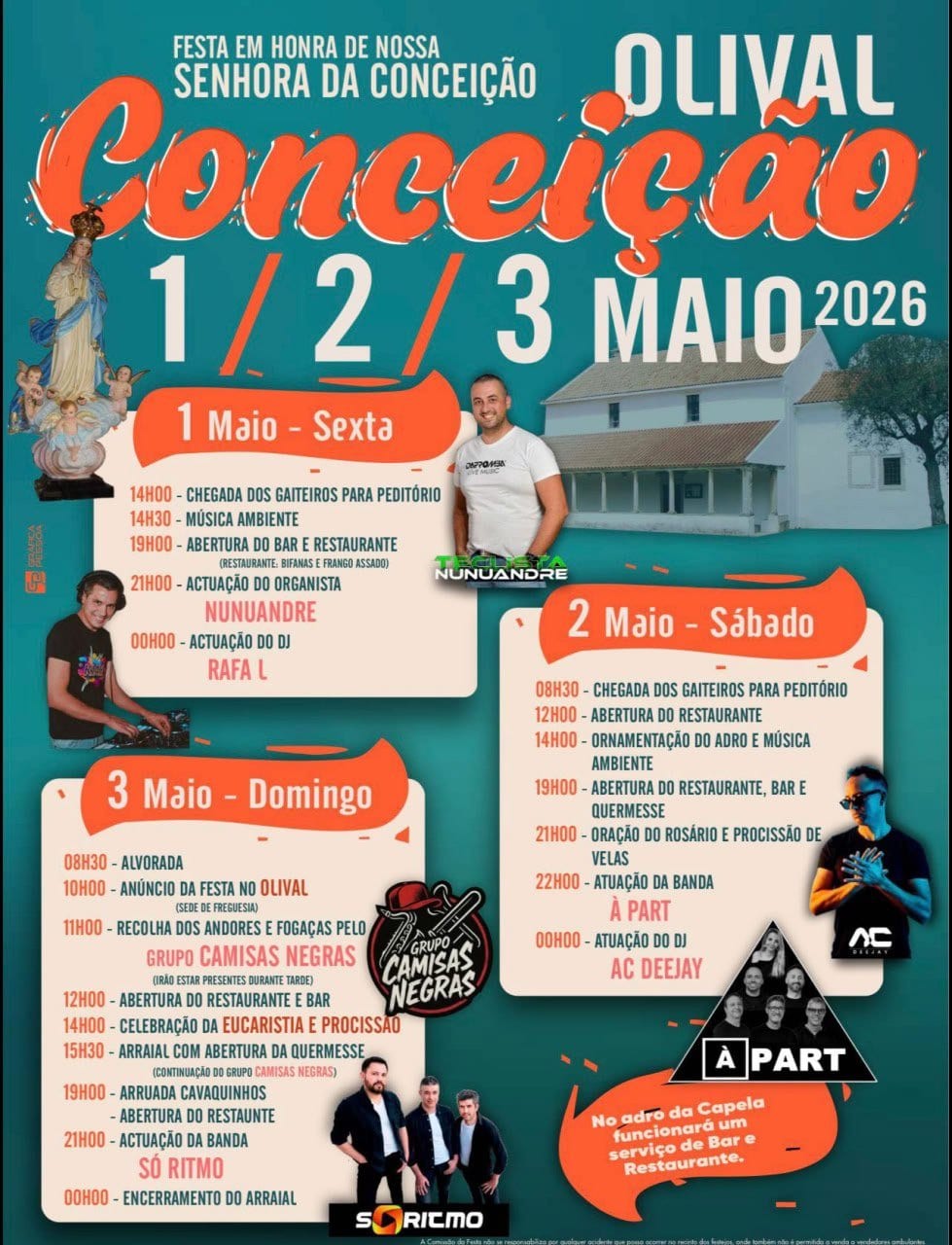 Cartaz de Festa em Honra de N.ª Sr.ª da Conceição