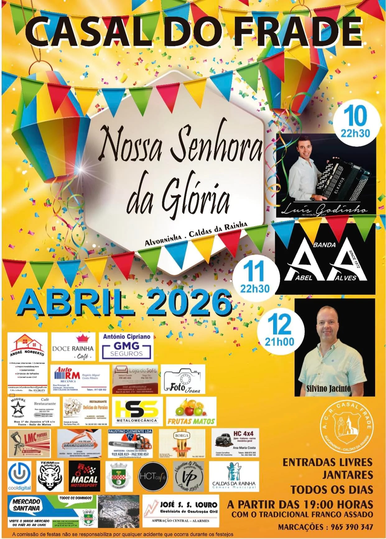 Cartaz de Festa em Honra de N.ª Sr.ª da Glória