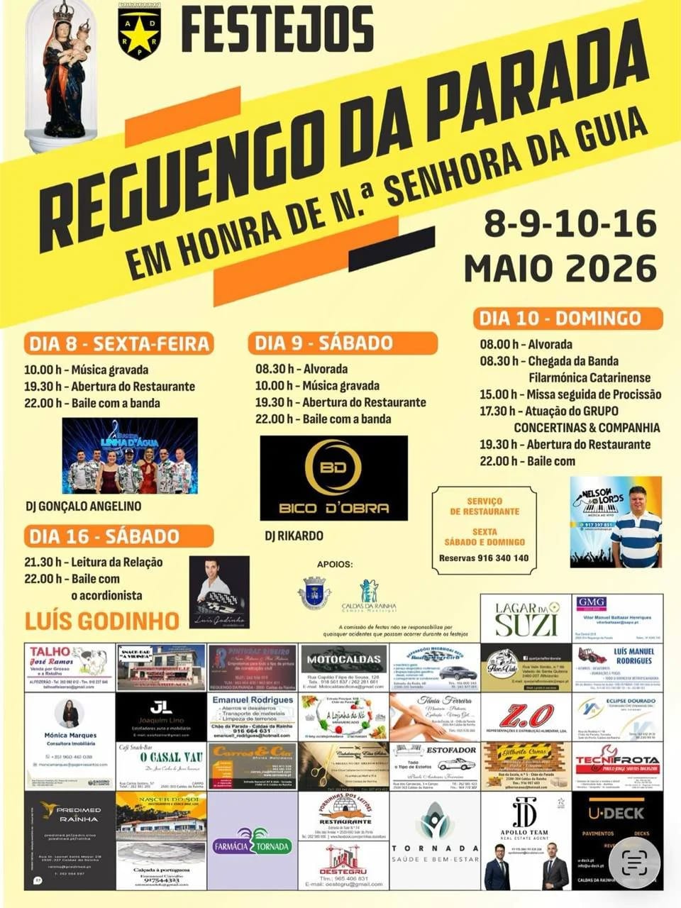Cartaz de Festa em Honra de N.ª Sr.ª da Guia