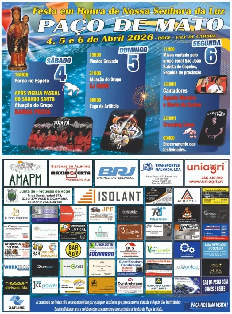 Cartaz de Festa em Honra de N.ª Sr.ª da Luz