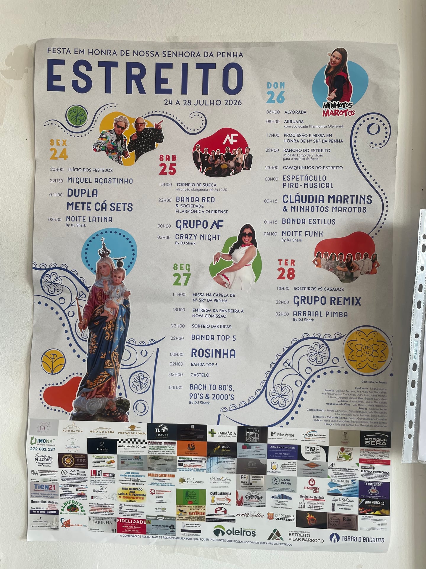 Cartaz de Festa em Honra de N.ª Sr.ª da Penha