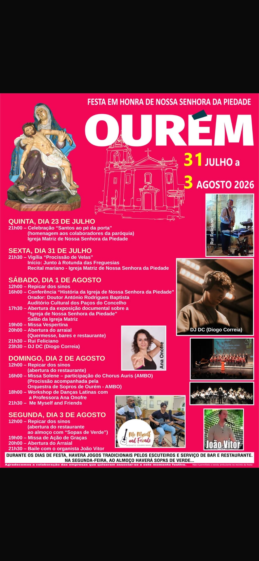 Cartaz de Festa em Honra de N.ª Sr.ª da Piedade