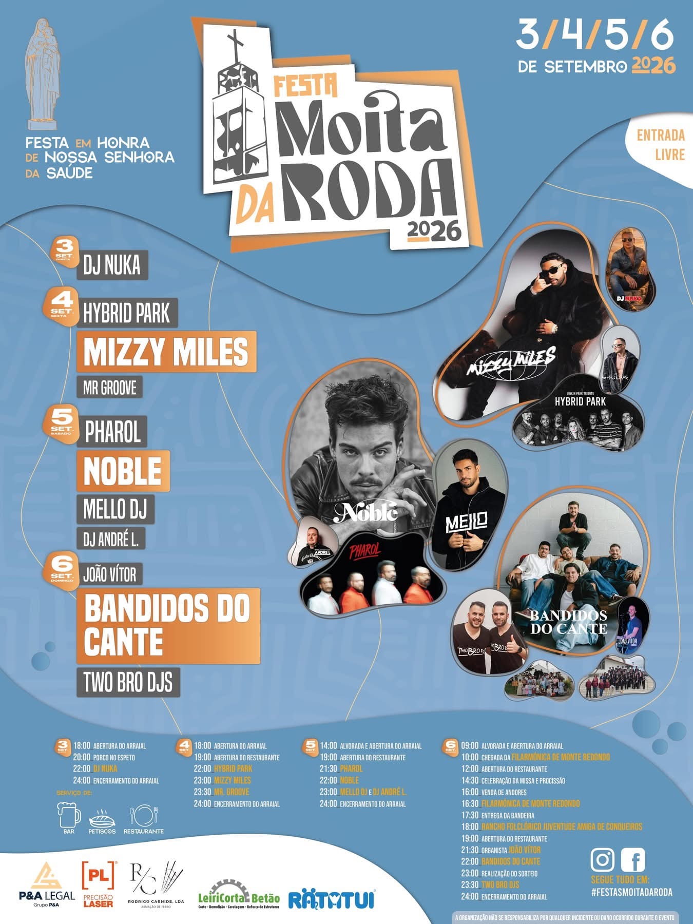 Cartaz de Festa em Honra de N.ª Sr.ª da Saúde
