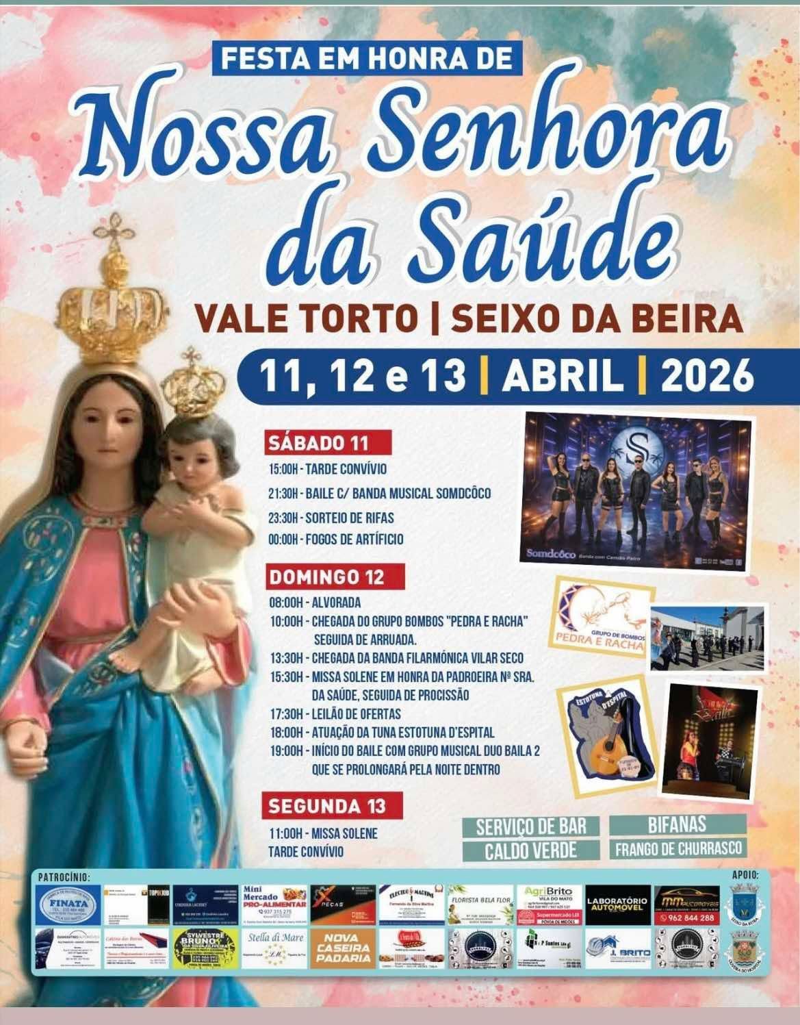 Cartaz de Festa em Honra de N.ª Sr.ª da Saúde