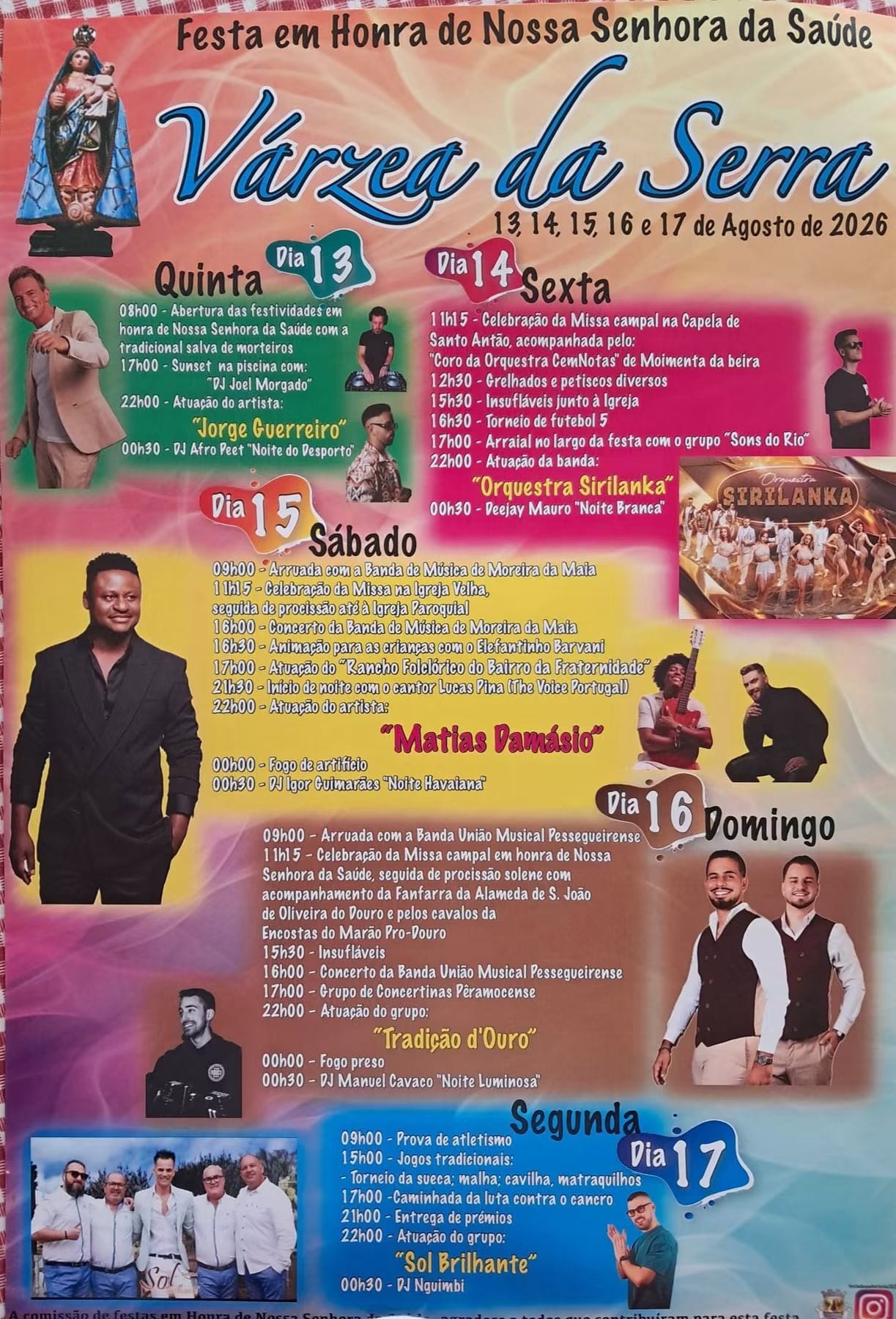 Cartaz de Festa em Honra de N.ª Sr.ª da Saúde