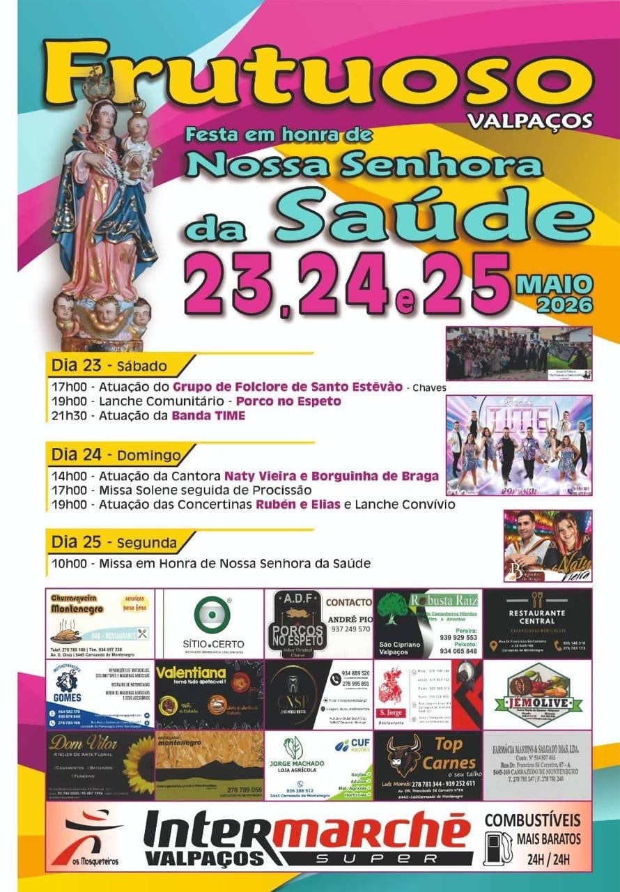Cartaz de Festa em Honra de N.ª Sr.ª da Saúde