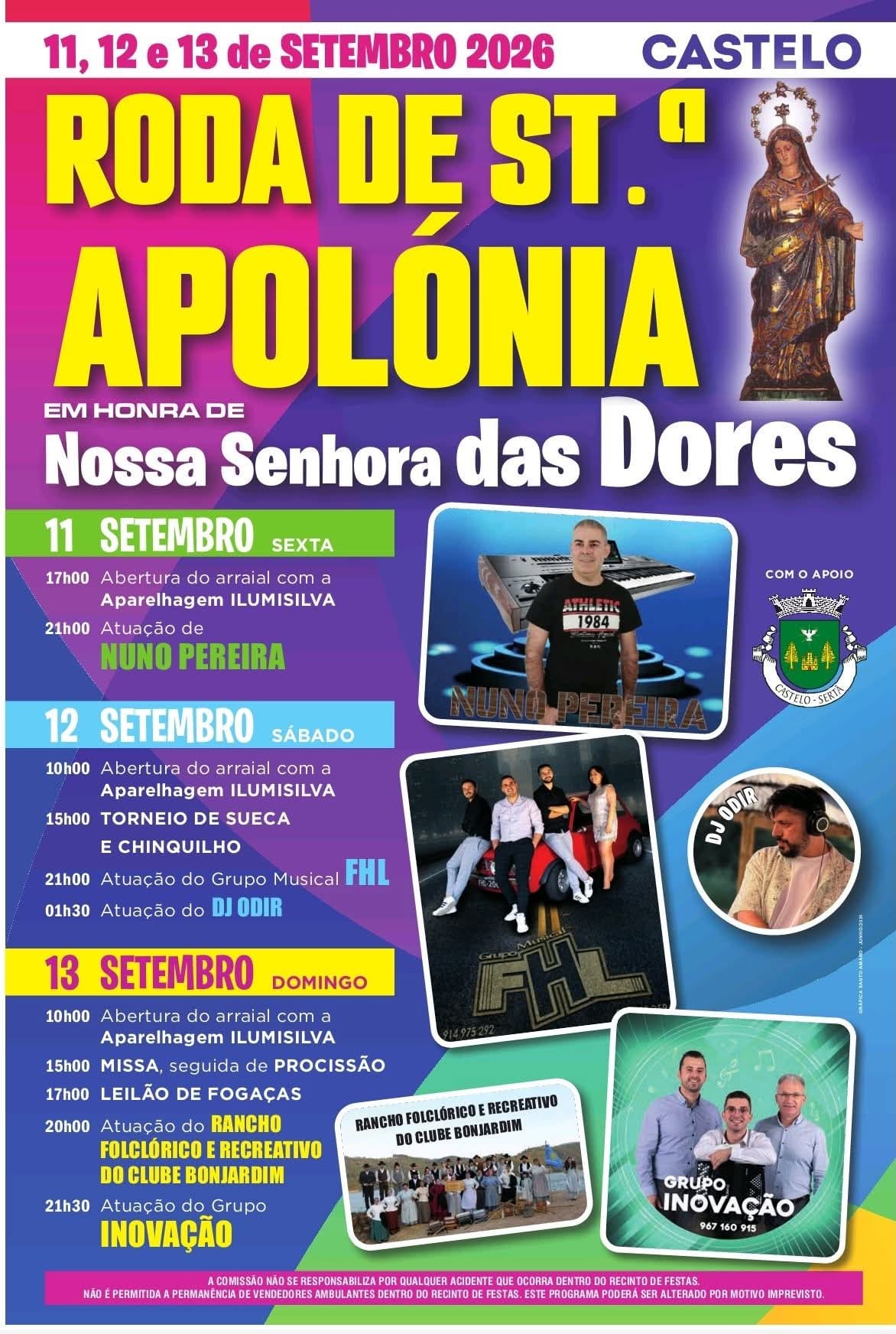 Cartaz de Festa em Honra de N.ª Sr.ª das Dores