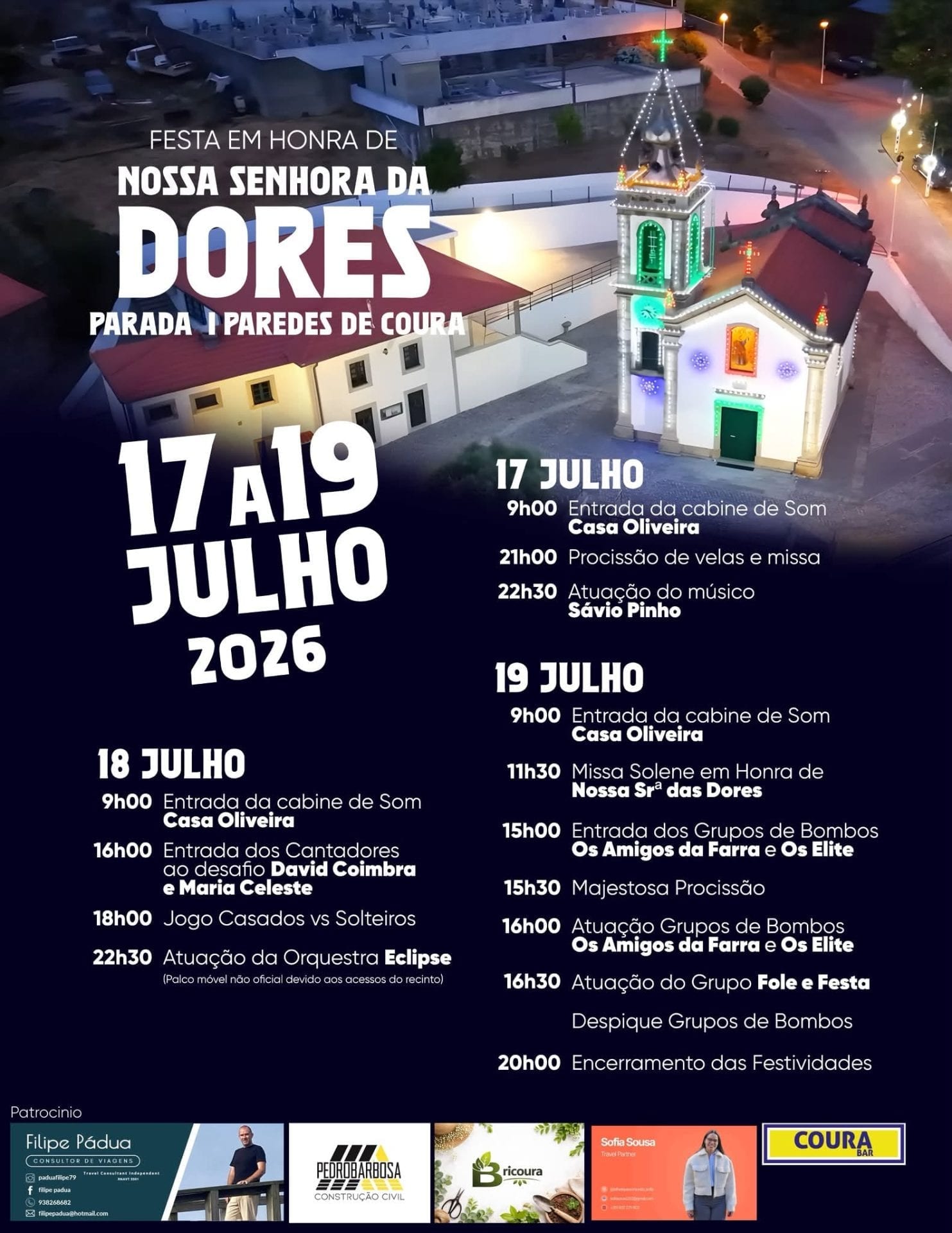 Cartaz de Festa em Honra de N.ª Sr.ª das Dores