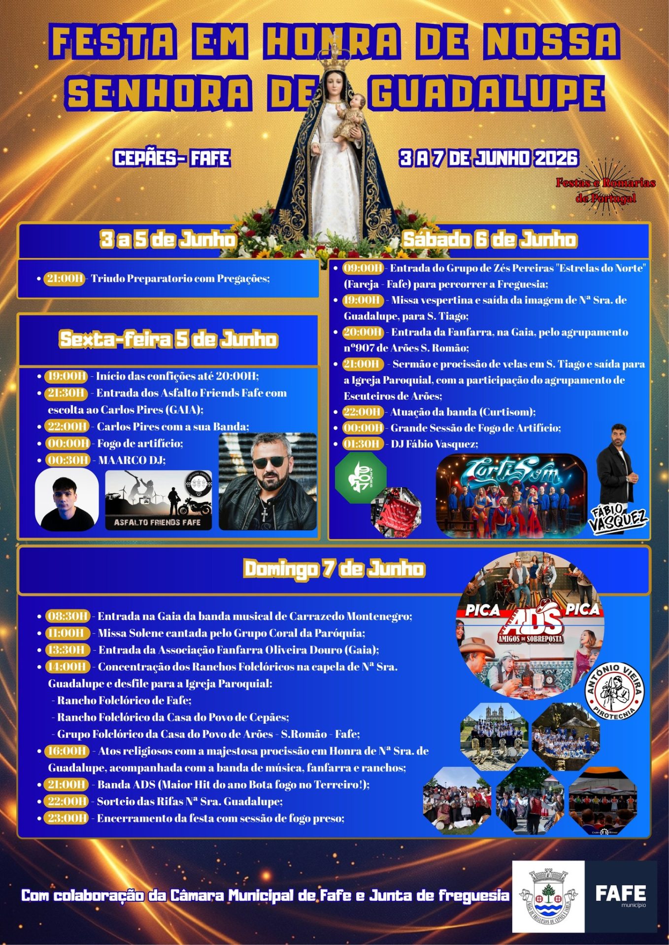 Cartaz de Festa em Honra de N.ª Sr.ª de Guadalupe