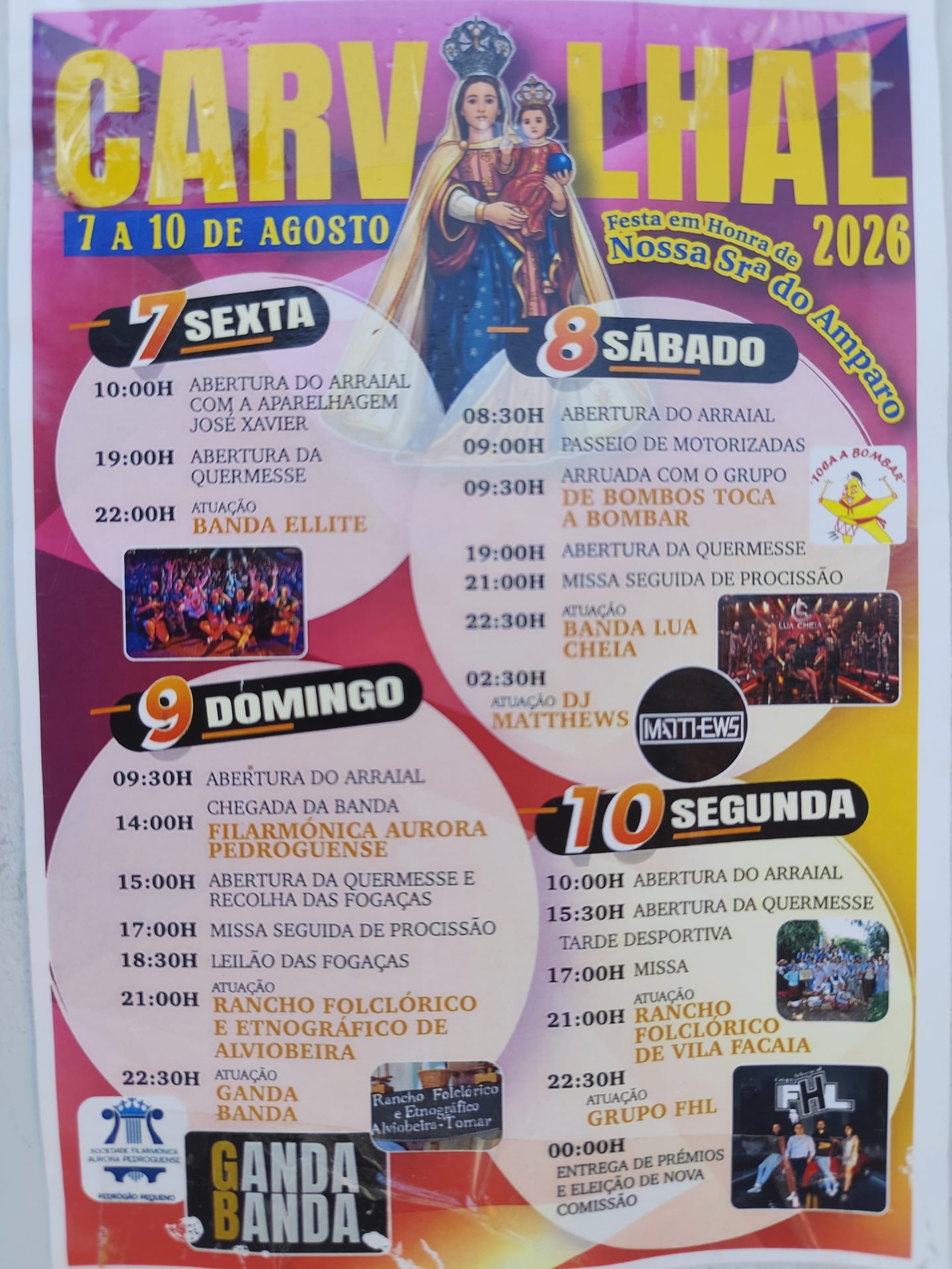 Cartaz de Festa em Honra de N.ª Sr.ª do Amparo