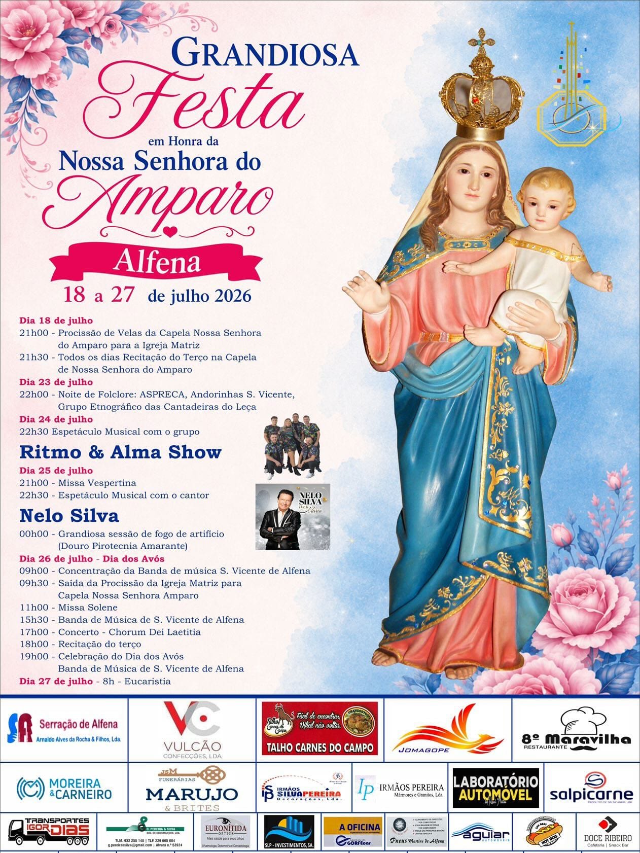 Cartaz de Festa em Honra de N.ª Sr.ª do Amparo