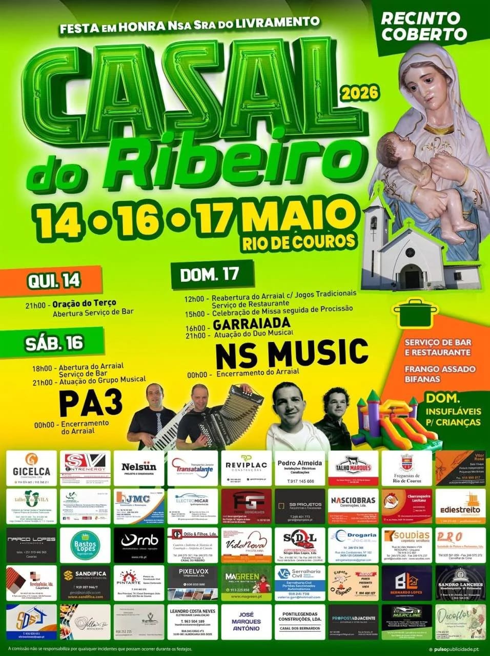 Cartaz de Festa em Honra de N.ª Sr.ª do Livramento