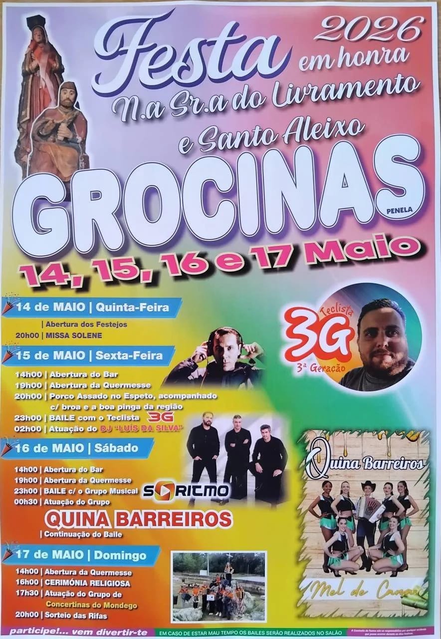 Cartaz de Festa em Honra de N.ª Sr.ª do Livramento e Santo Aleixo