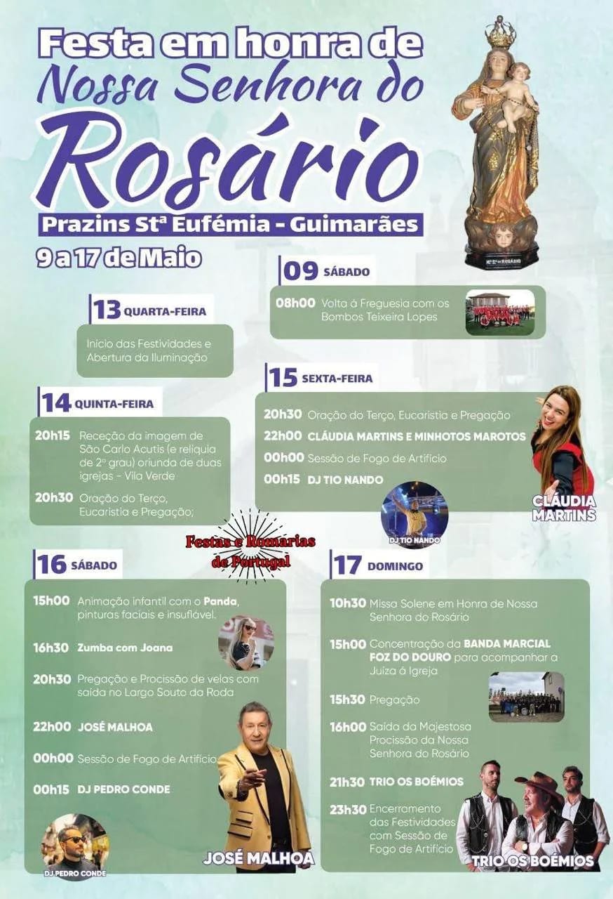 Cartaz de Festa em Honra de N.ª Sr.ª do Rosário