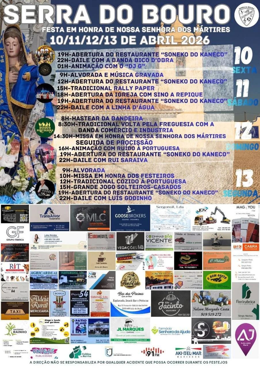 Cartaz de Festa em Honra de N.ª Sr.ª dos Mártires