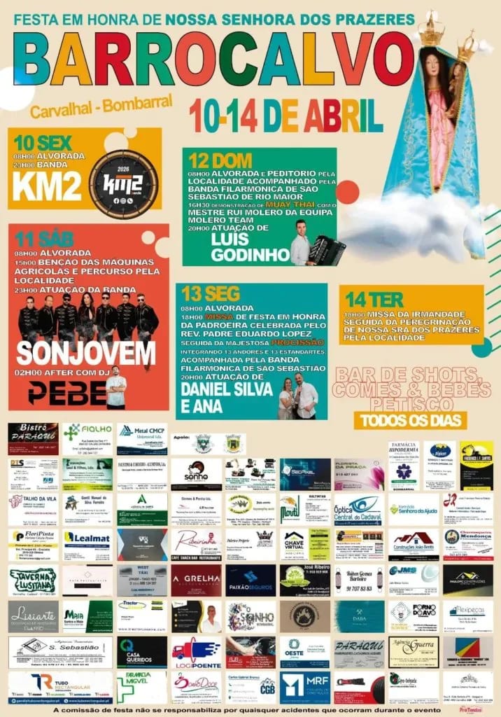 Cartaz de Festa em Honra de N.ª Sr.ª dos Prazeres