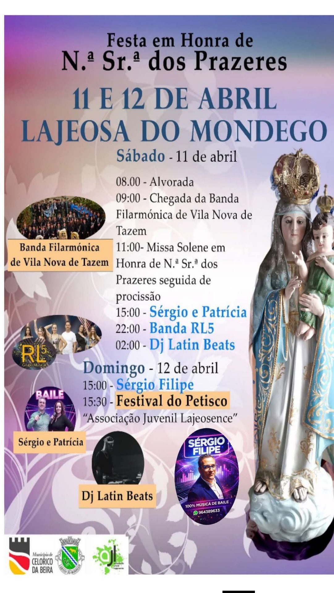 Cartaz de Festa em Honra de N.ª Sr.ª dos Prazeres