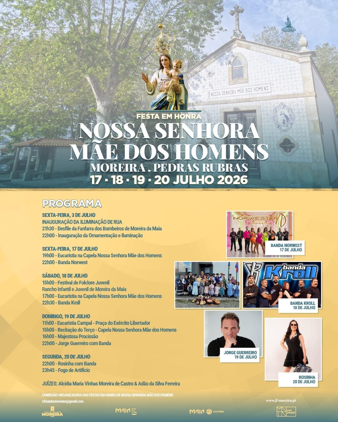 Cartaz de Festa em Honra de N.ª Sr.ª Mãe dos Homens
