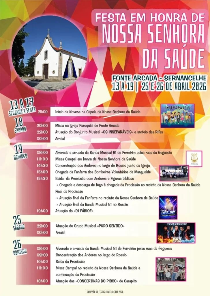 Cartaz de Festa em Honra de Nossa Senhora da Saúde