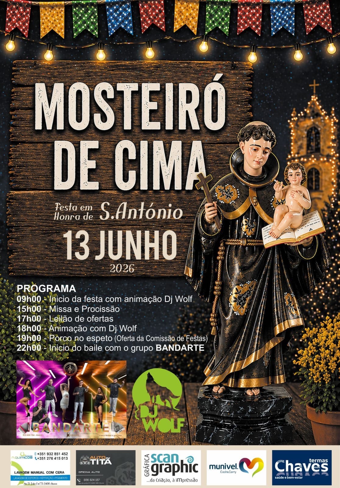 Cartaz de Festa em Honra de S. António