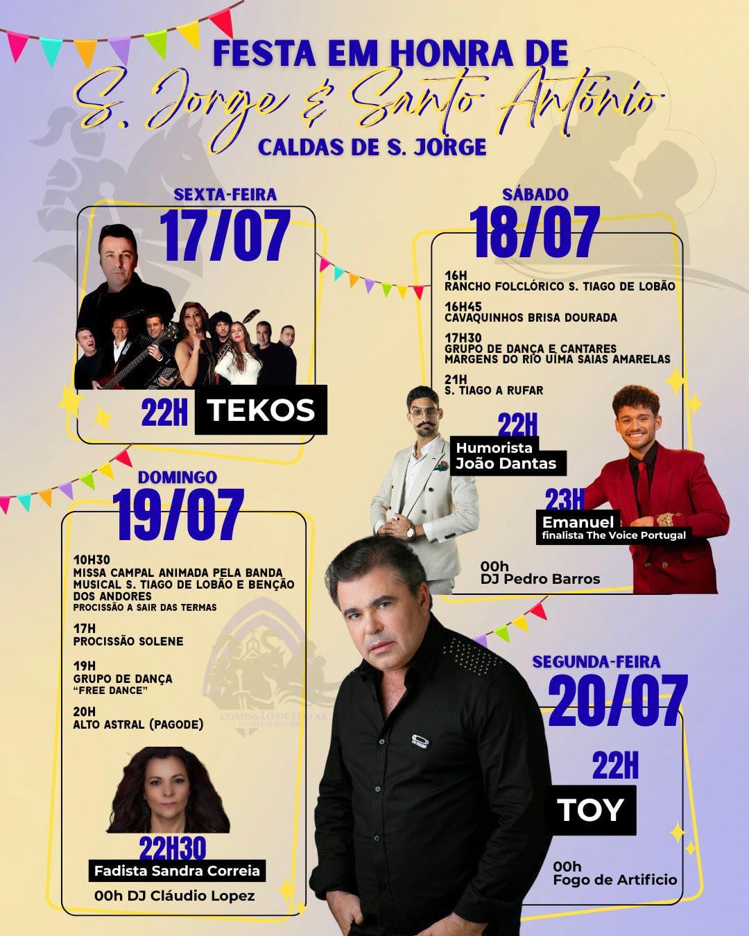 Cartaz de Festa em Honra de S. Jorge e St. António
