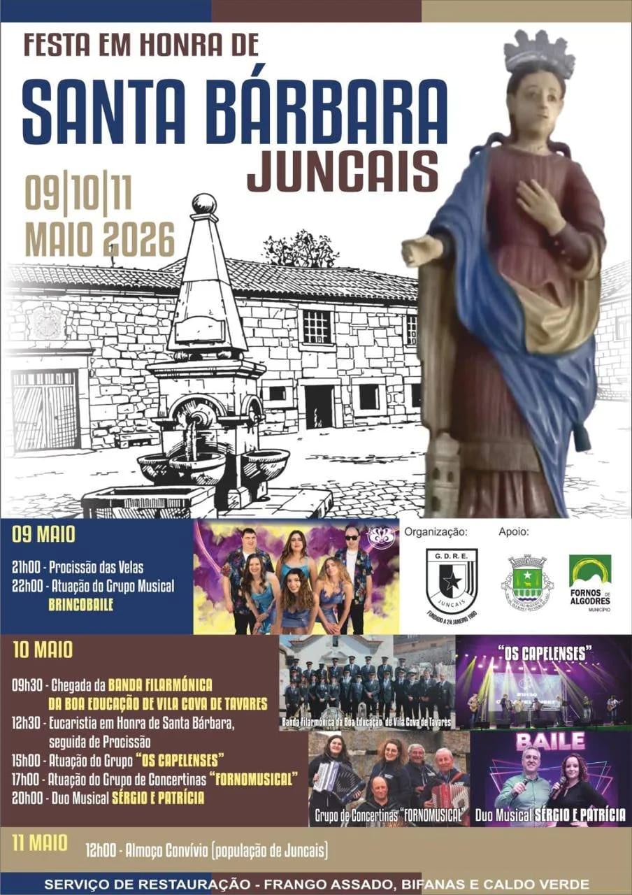 Cartaz de Festa em Honra de Santa Bárbara