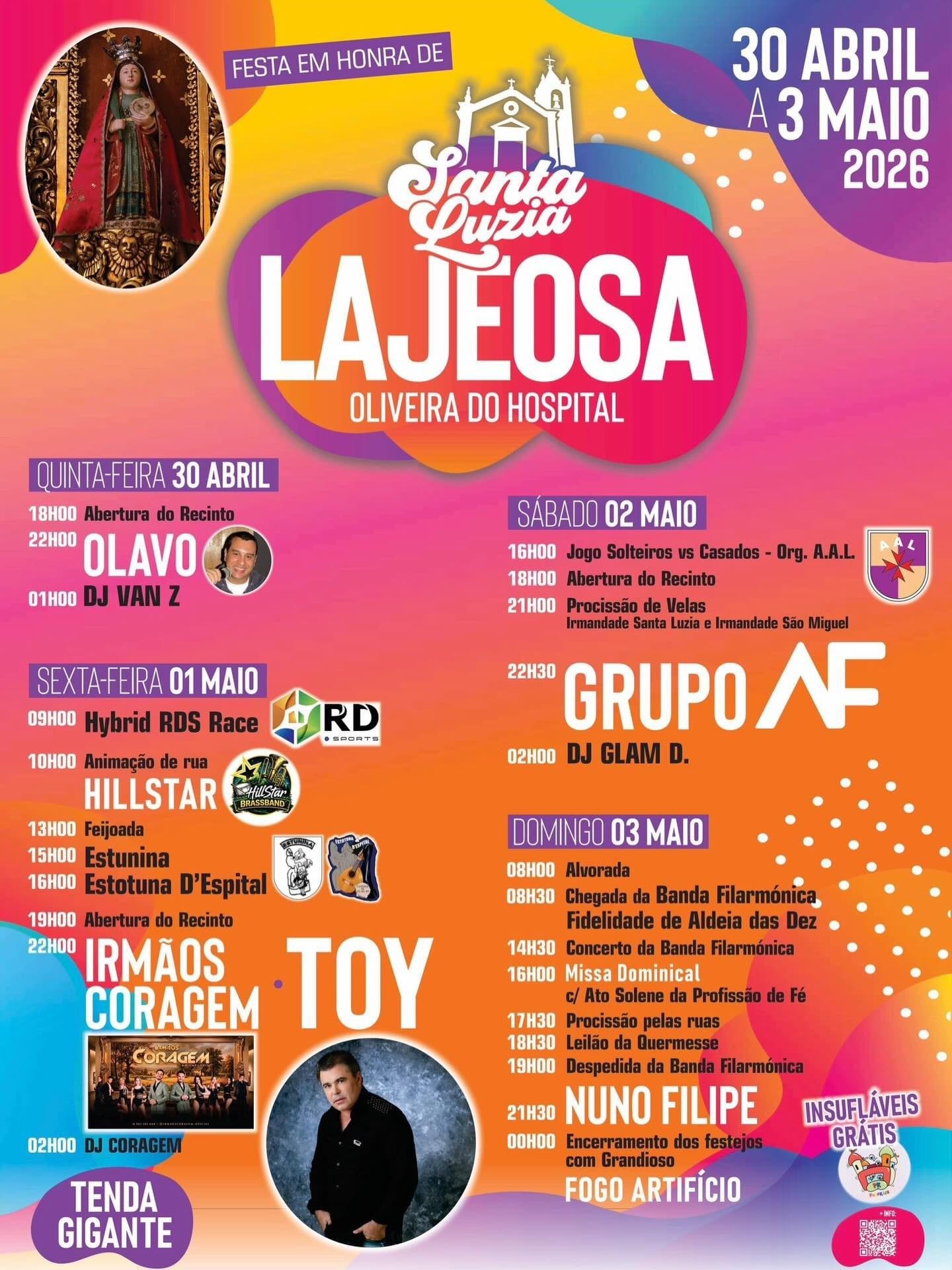 Cartaz de Festa em Honra de Santa Luzia